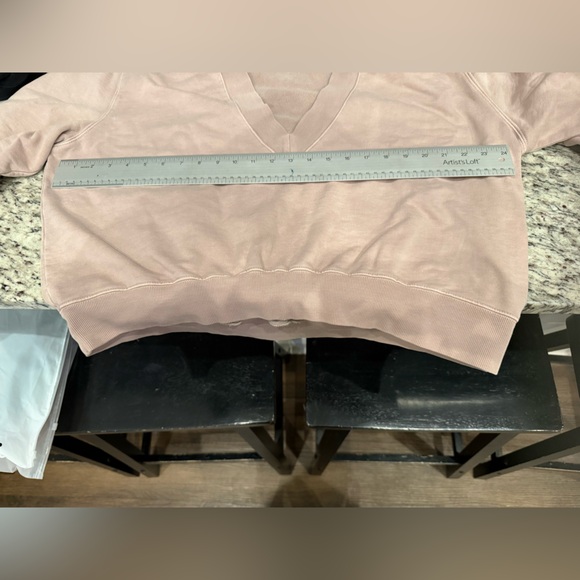 SKIMS NEW Boyfriend Fleece V Neck Pullover NWT - Picture 5 of 5